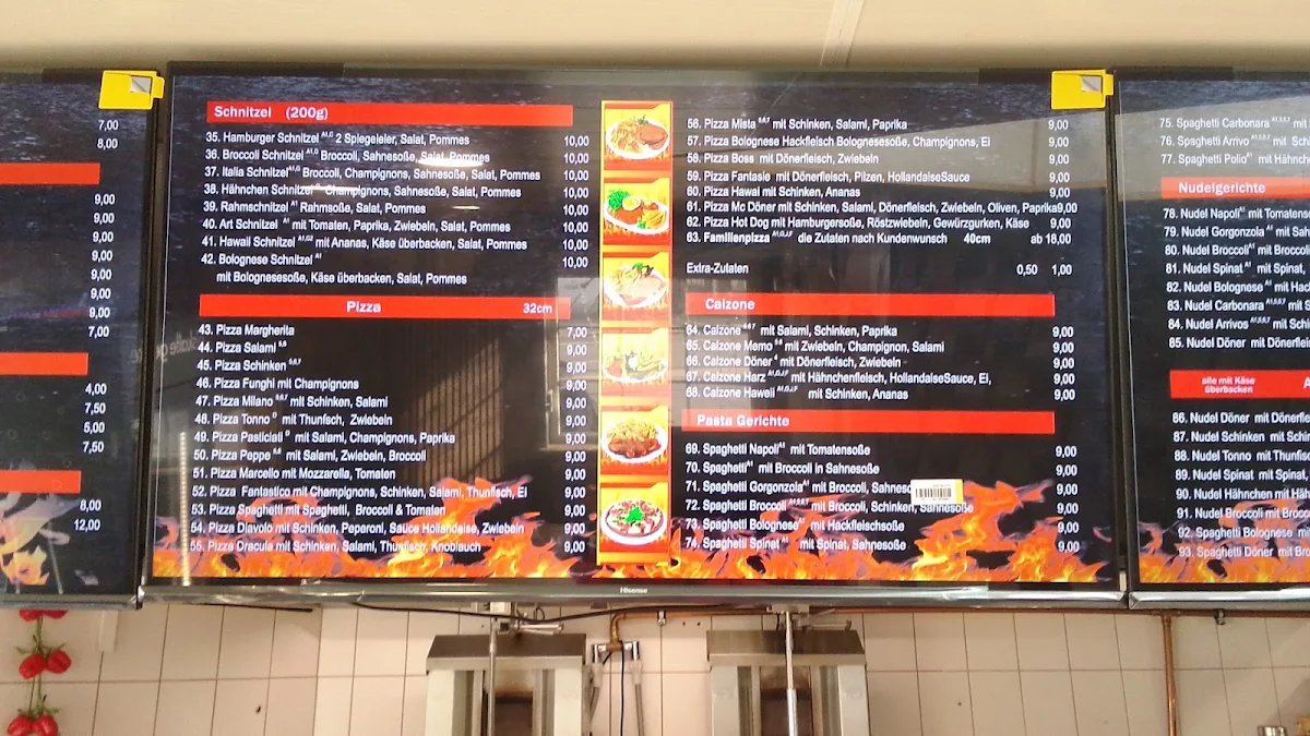 Speisekarte, Mc Döner