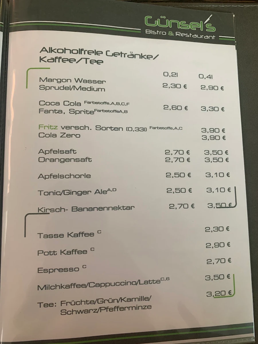 Speisekarte photo 1