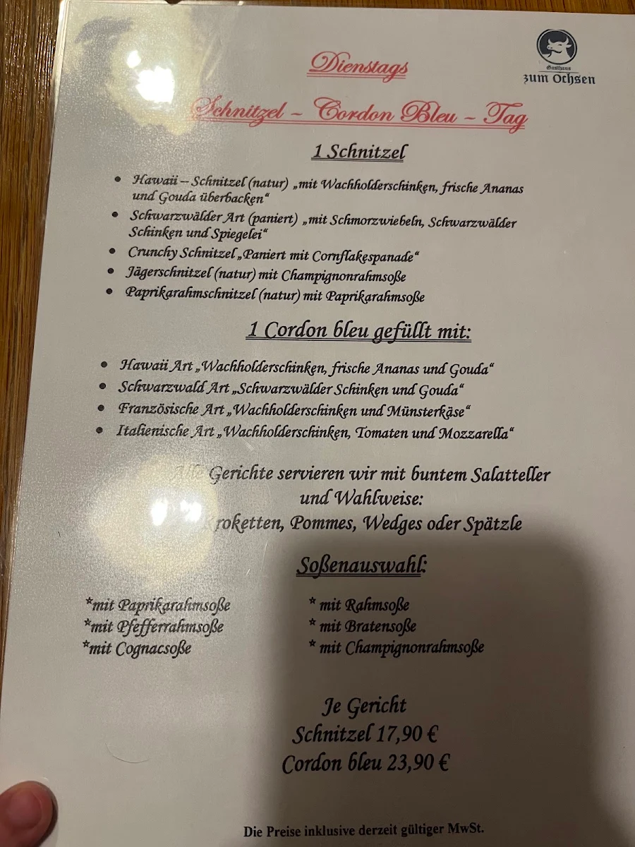 Speisekarte photo 1