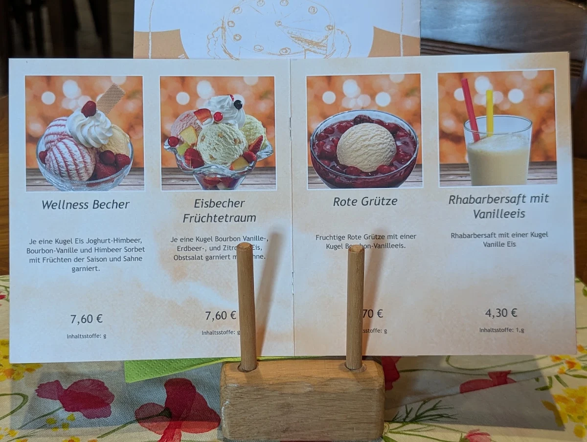 Speisekarte, Hofcafe zur Müdehorst