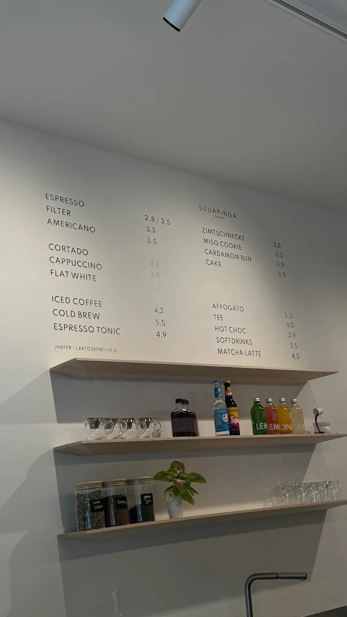 Speisekarte, Suuapinga - Specialty Coffee