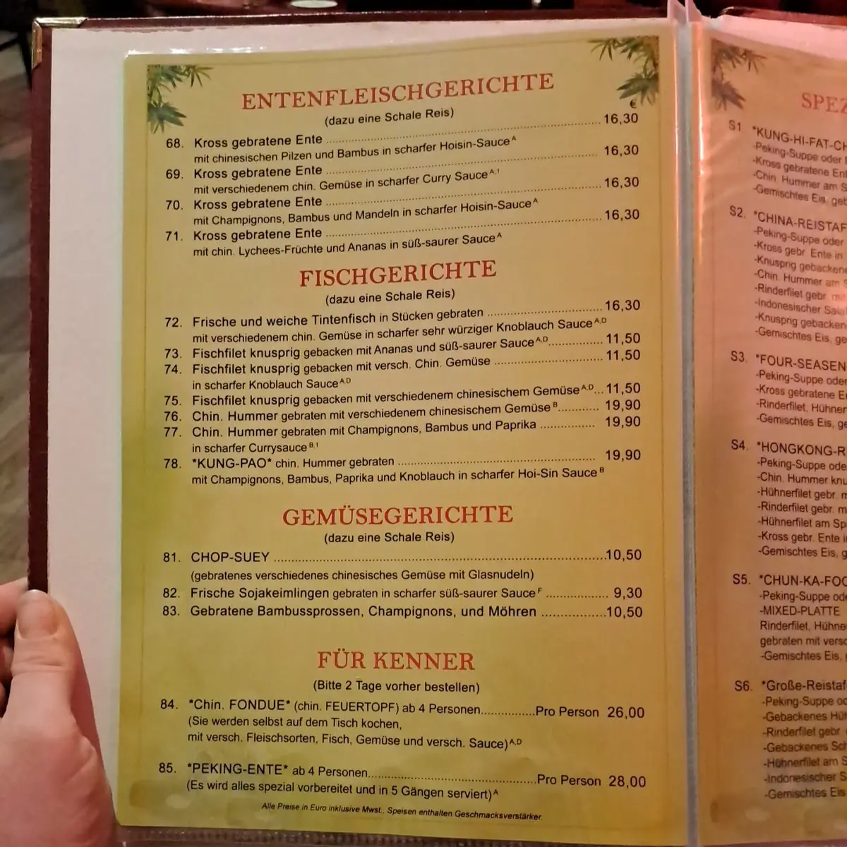Speisekarte photo 2
