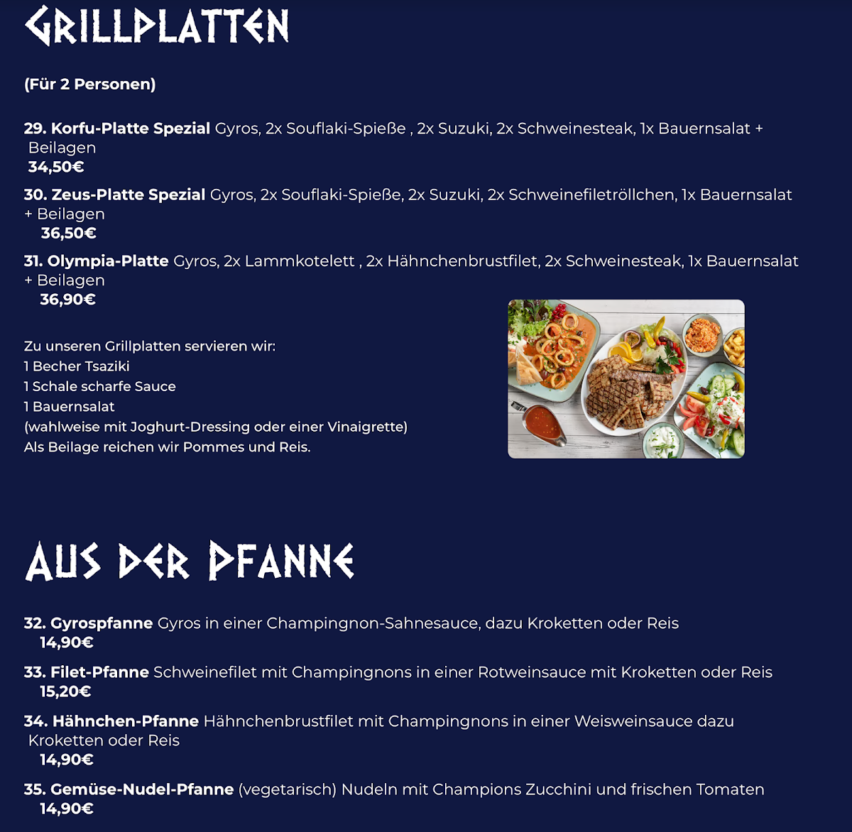 Speisekarte photo 1