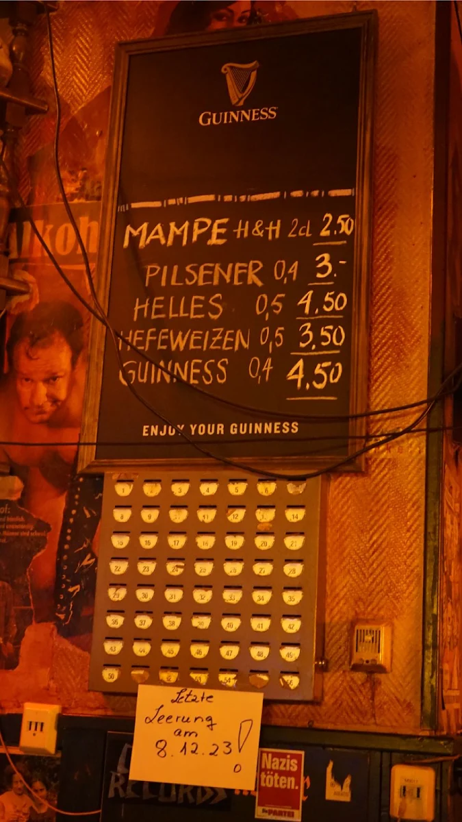 Speisekarte, Bierhaus Urban
