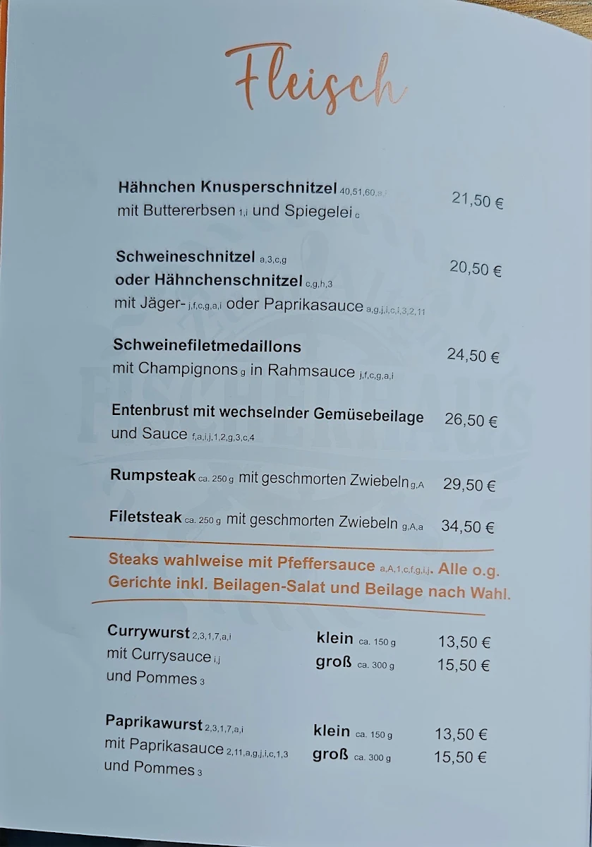 Speisekarte photo 1