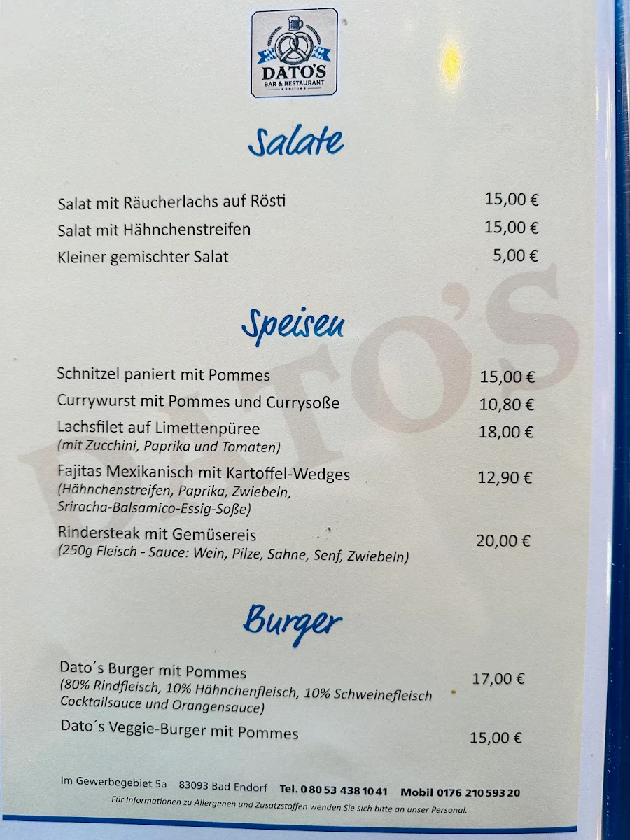 Speisekarte photo 1