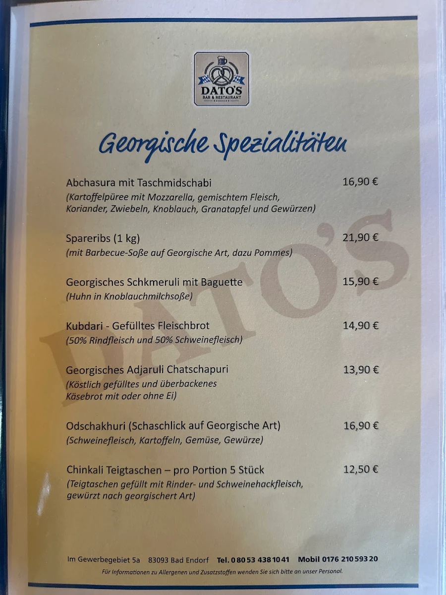 Speisekarte photo 2
