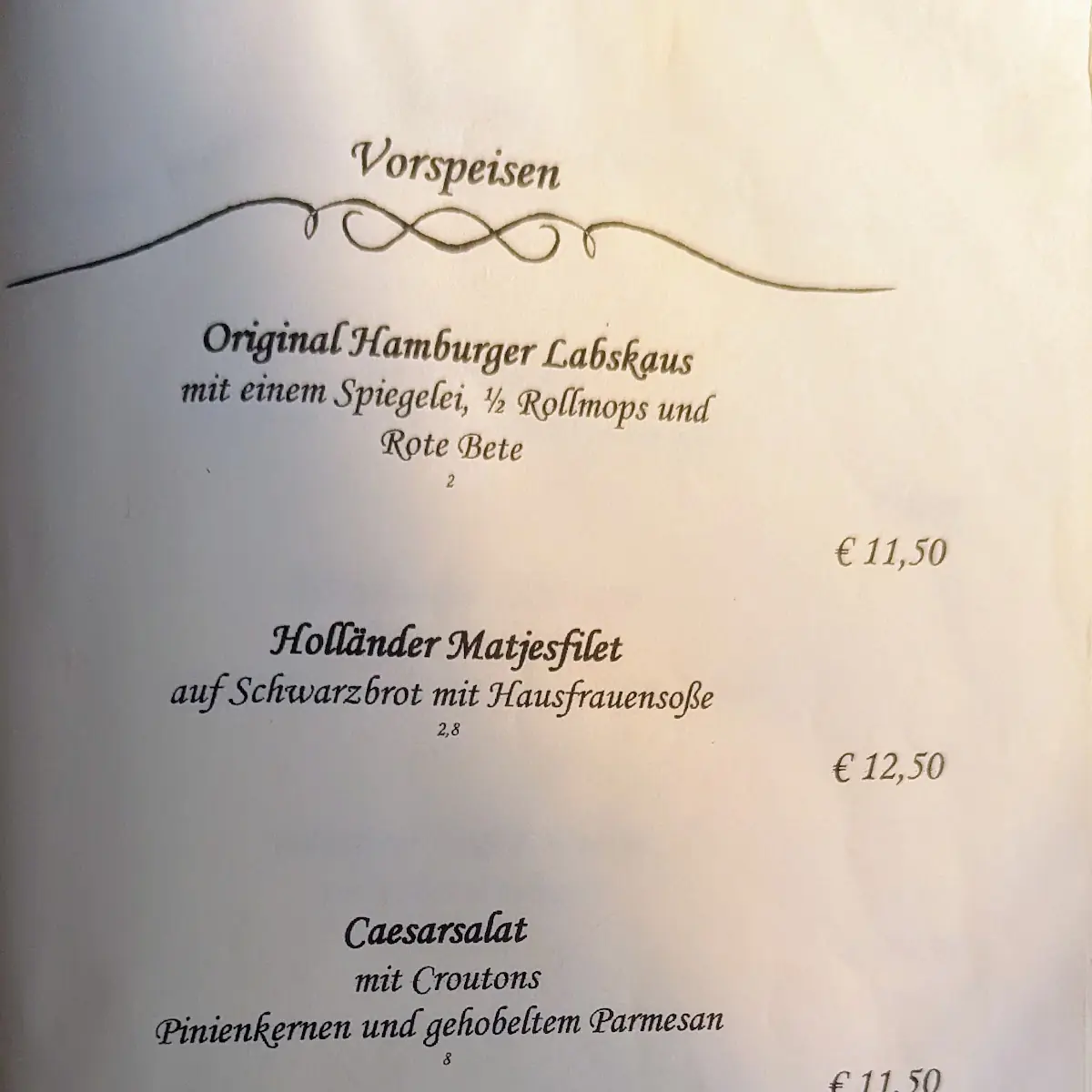 Speisekarte photo 2