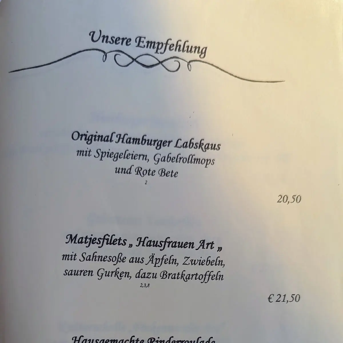 Speisekarte photo 3