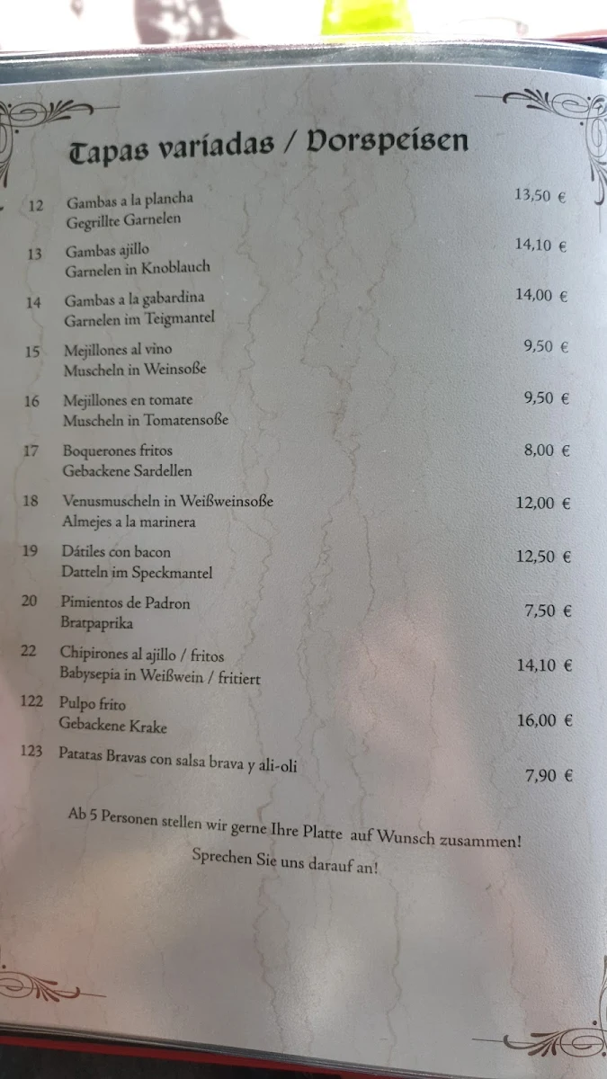 Speisekarte photo 2