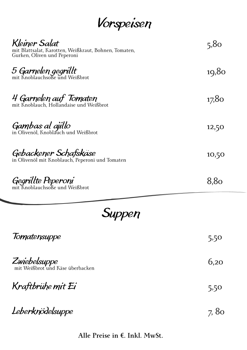 Speisekarte photo 10