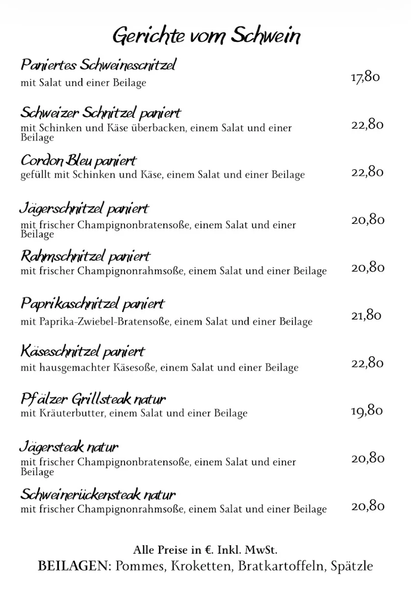 Speisekarte photo 2