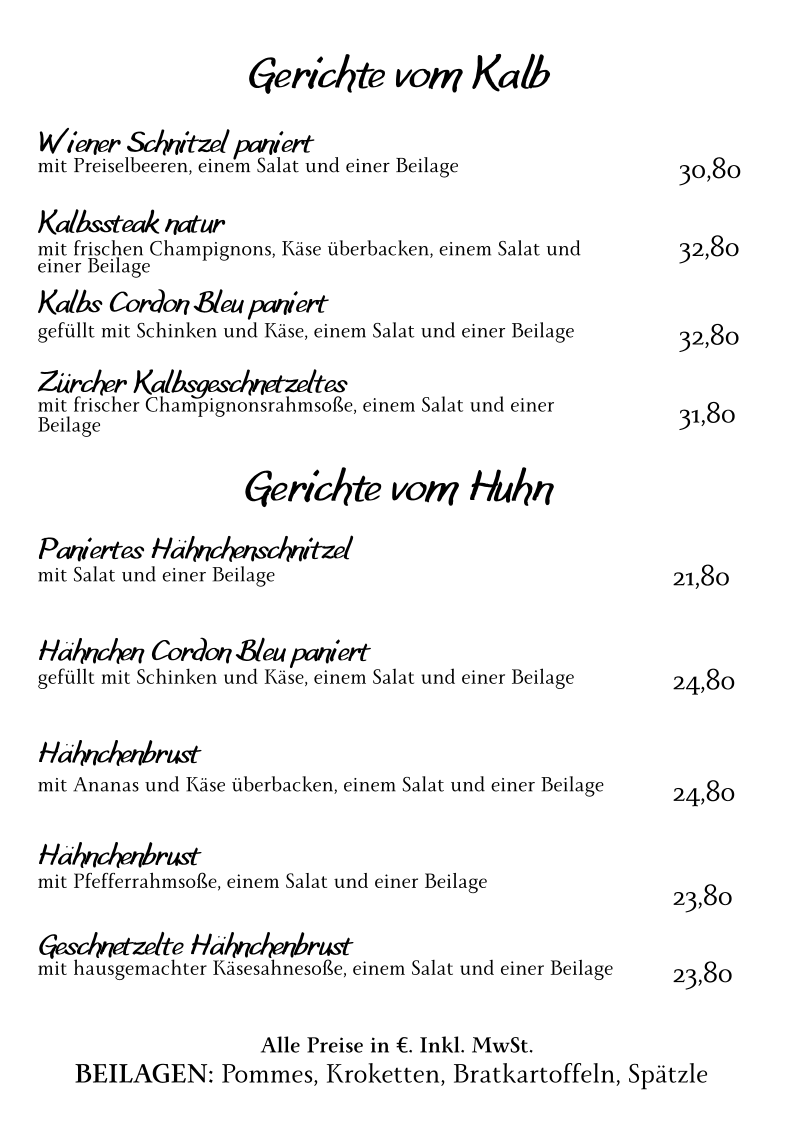 Speisekarte photo 6