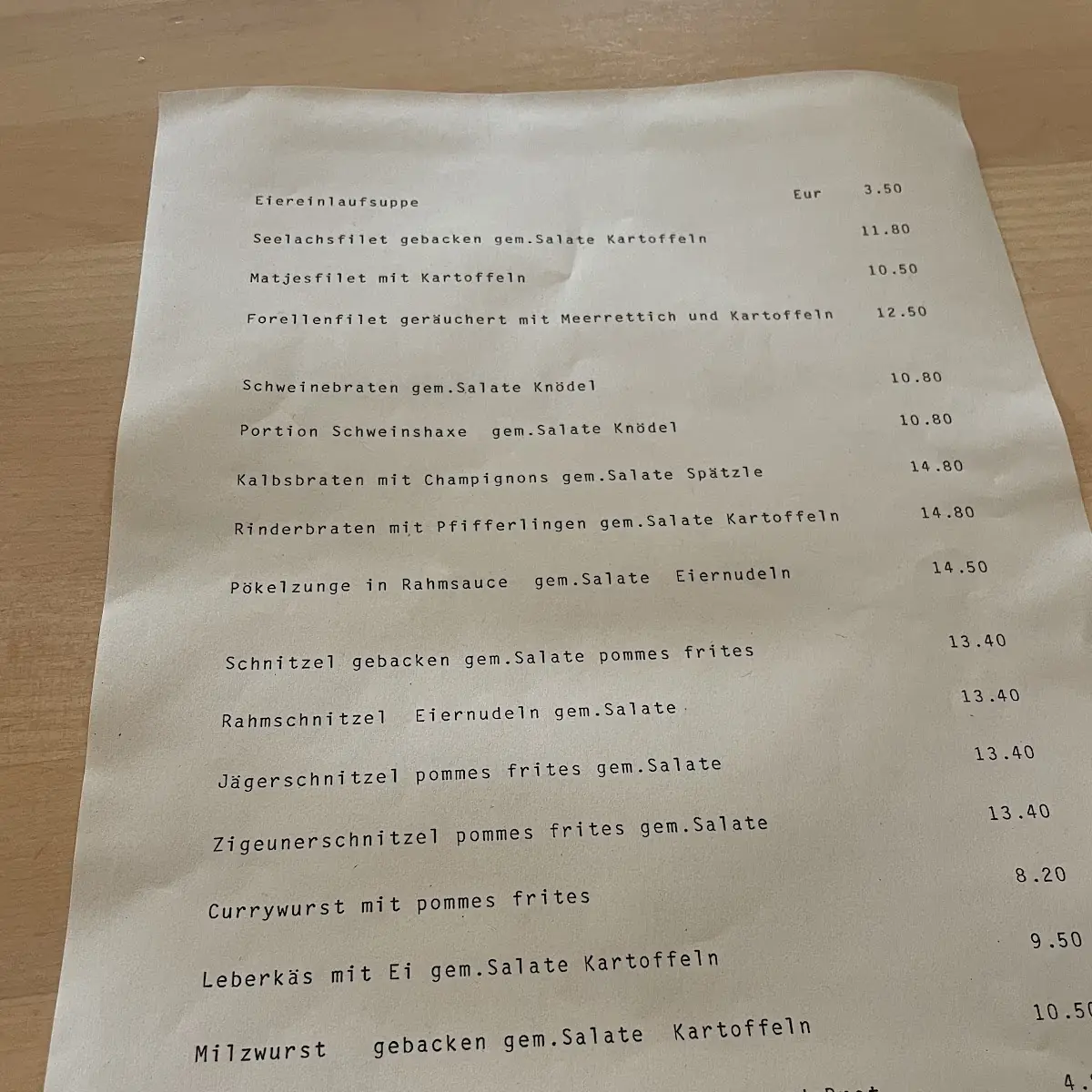 Speisekarte photo 3