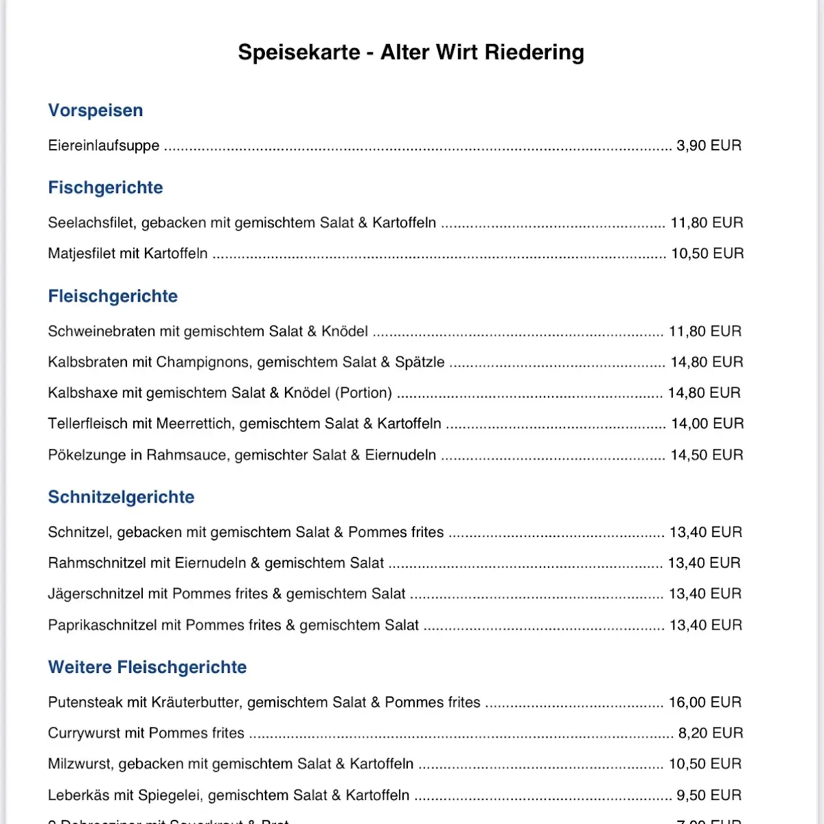 Speisekarte photo 4