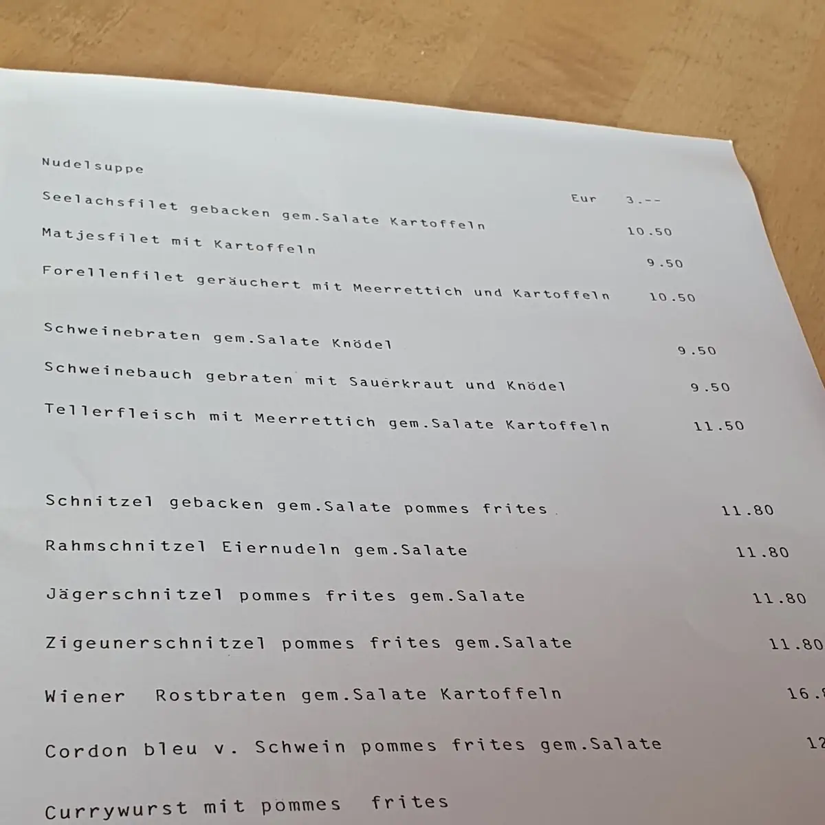 Speisekarte photo 5