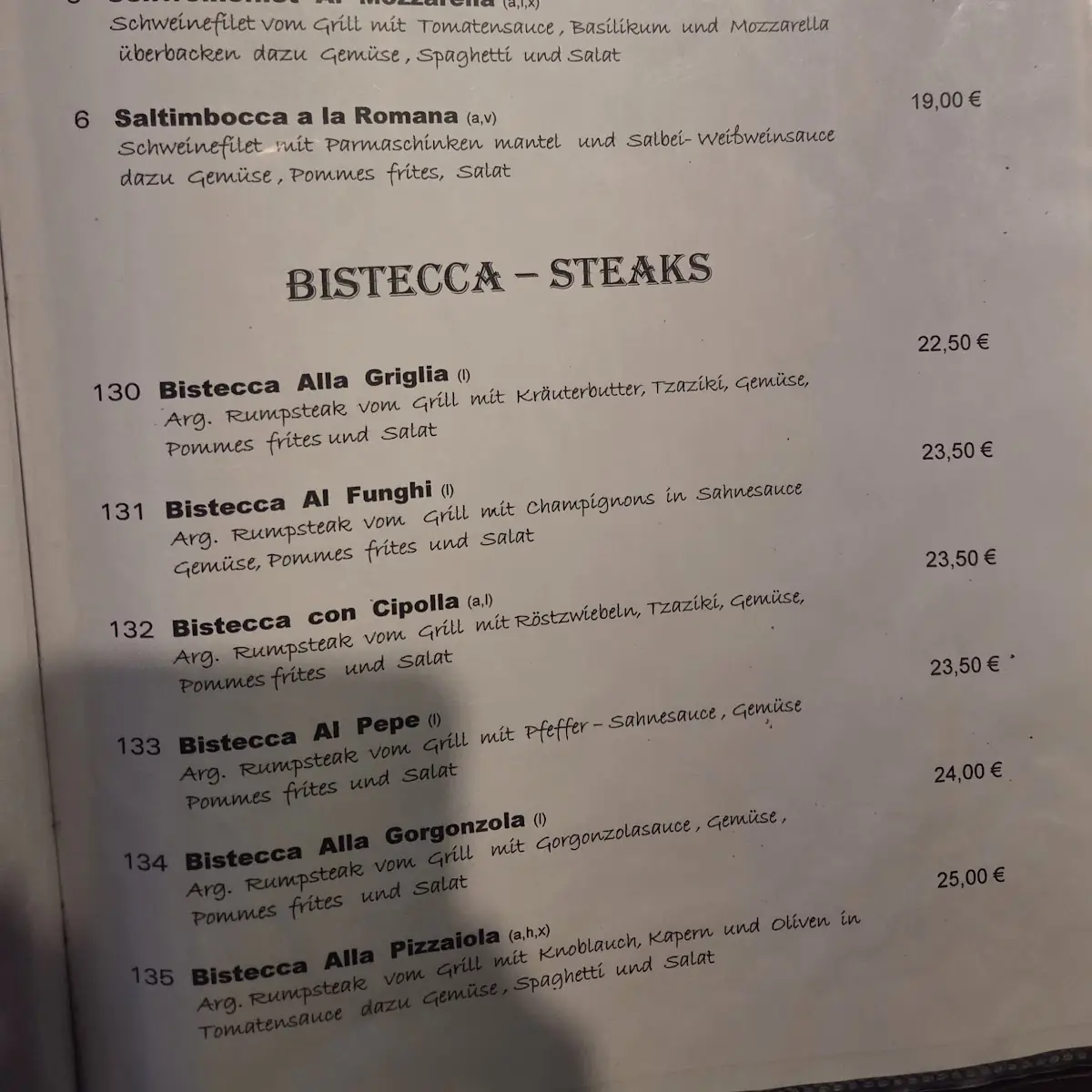 Speisekarte photo 1