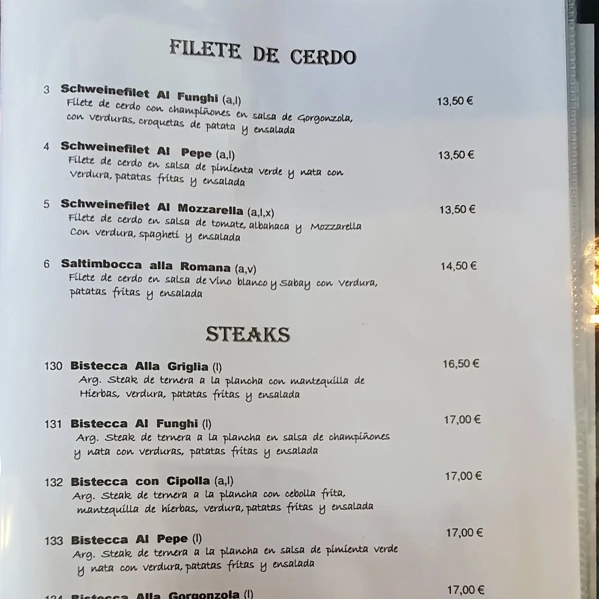Speisekarte photo 9