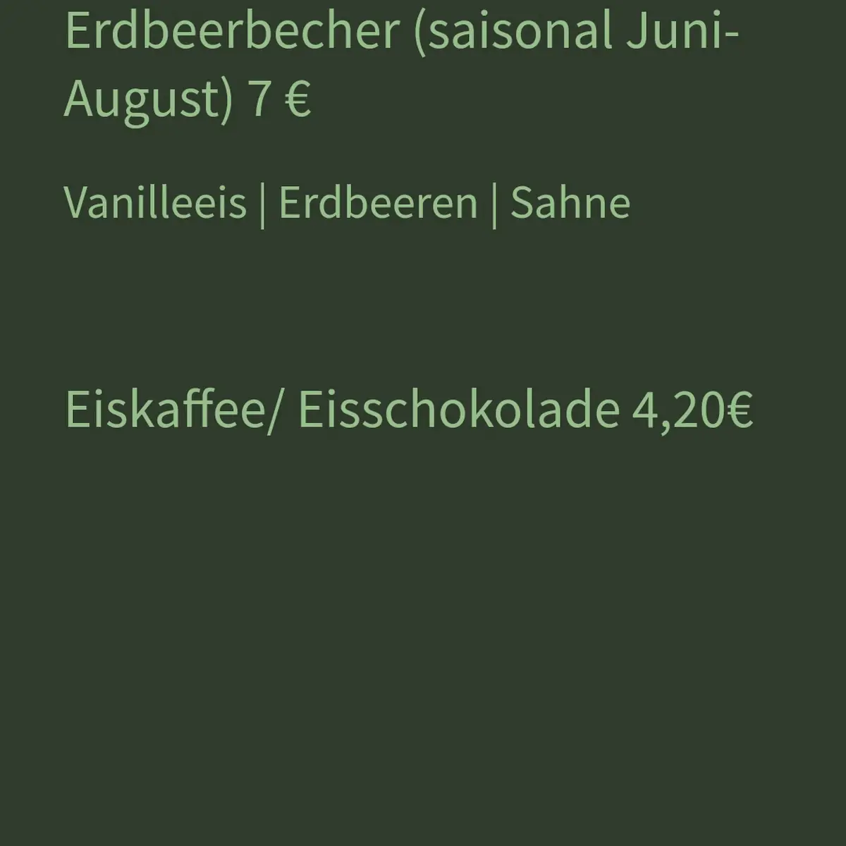 Speisekarte, Gaststätte Barigauer Turm
