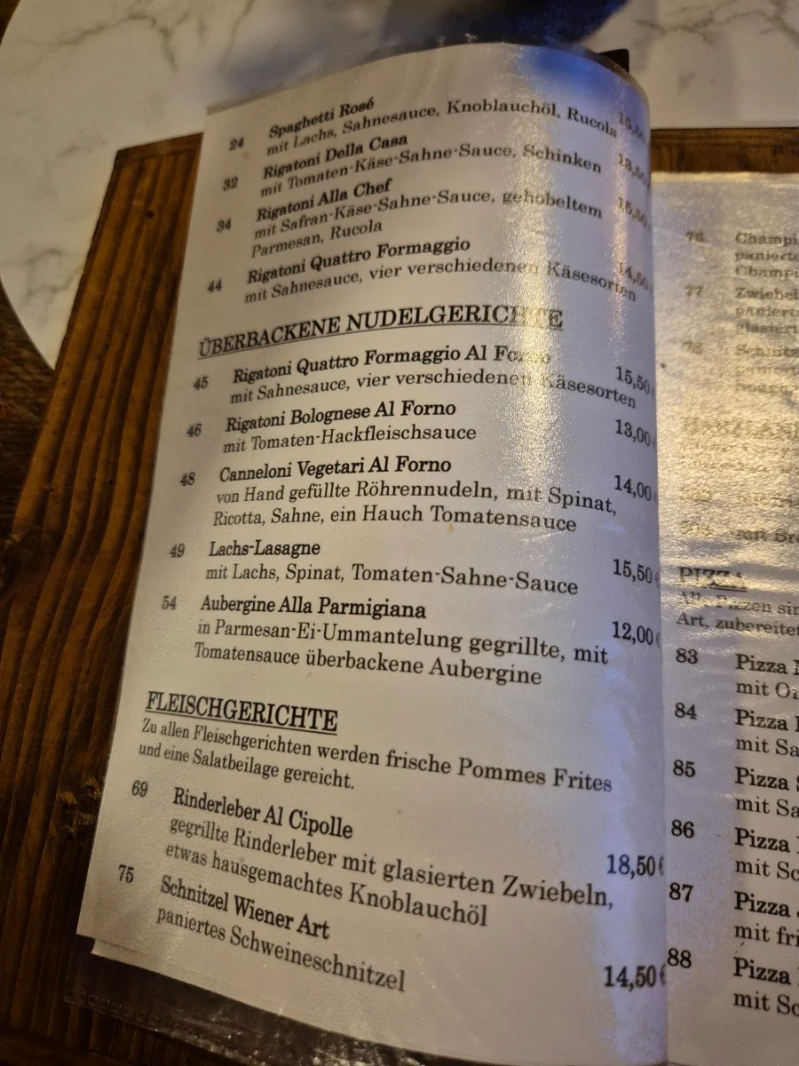 Speisekarte photo 2