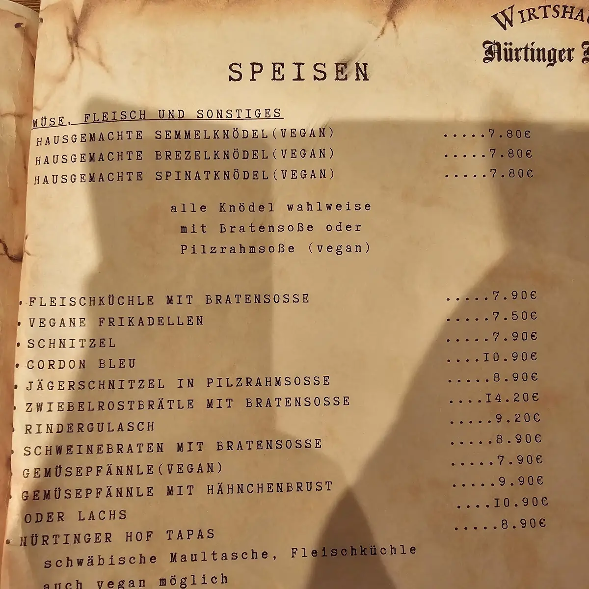 Speisekarte photo 3