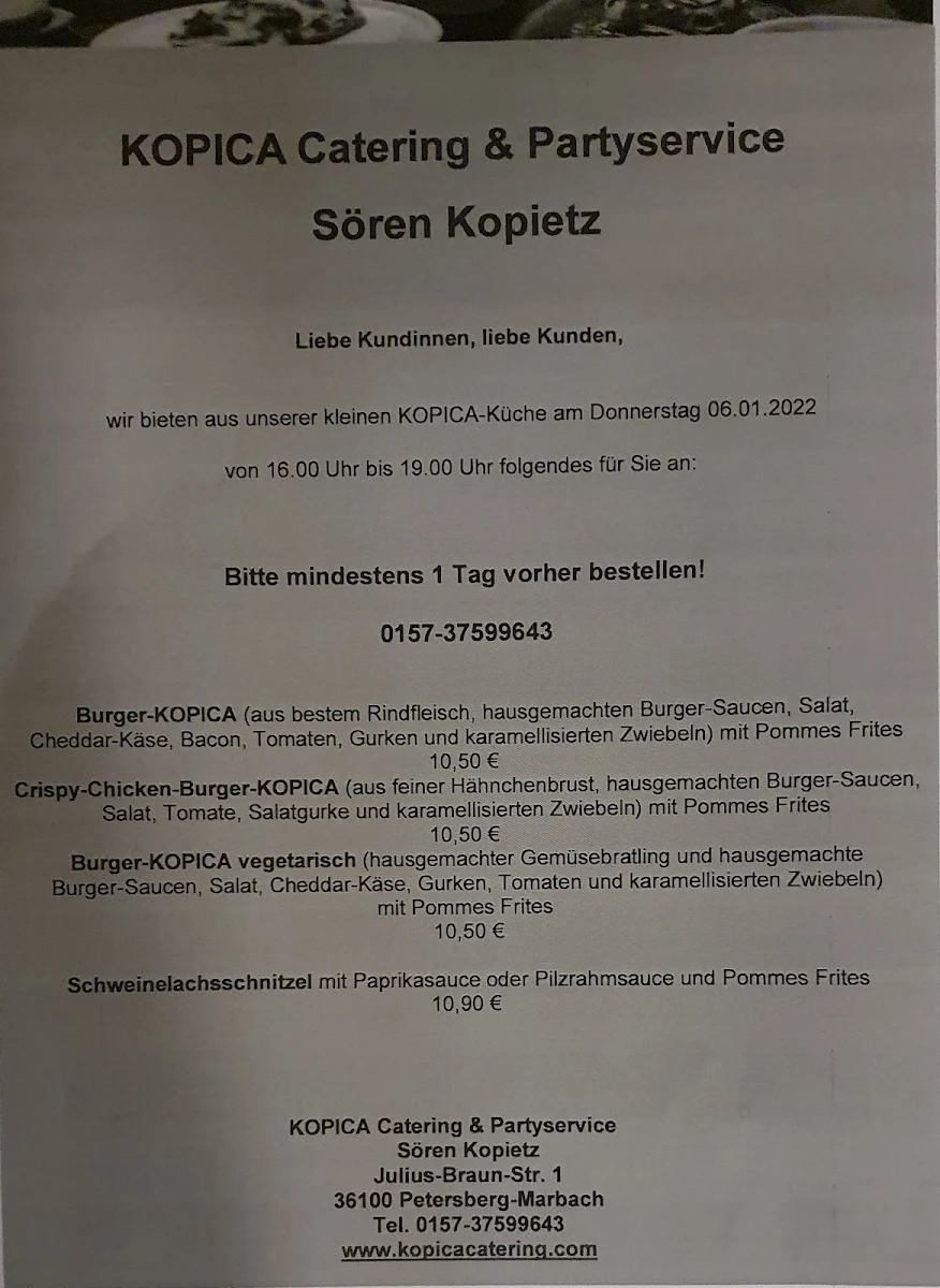 Speisekarte photo 1
