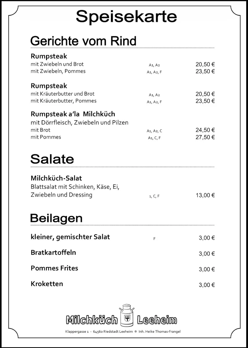 Speisekarte photo 1