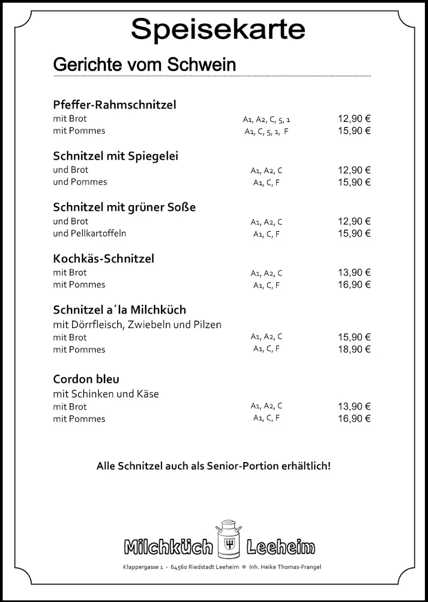 Speisekarte photo 2