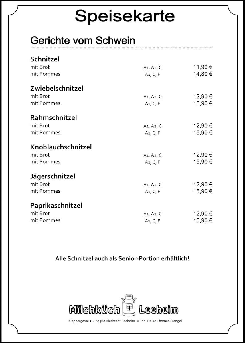 Speisekarte photo 3