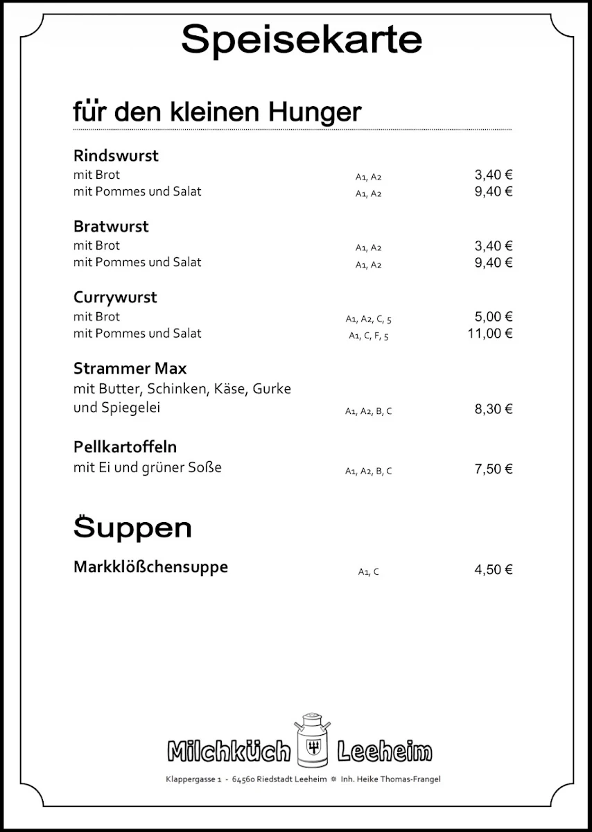 Speisekarte photo 4