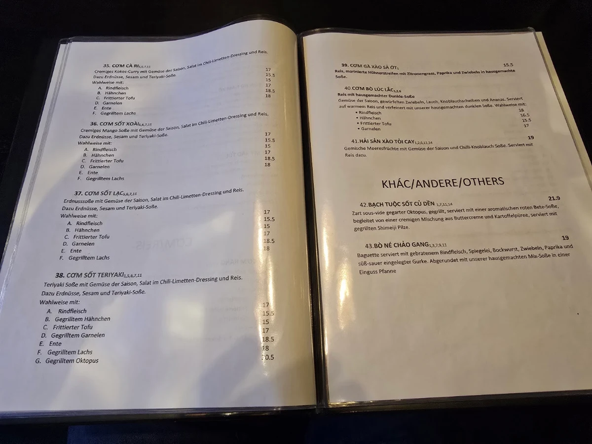 Speisekarte photo 1