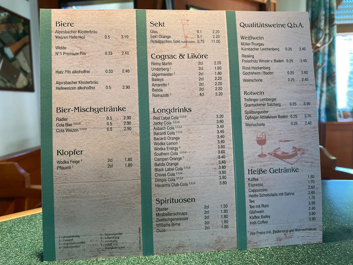 Speisekarte photo 1