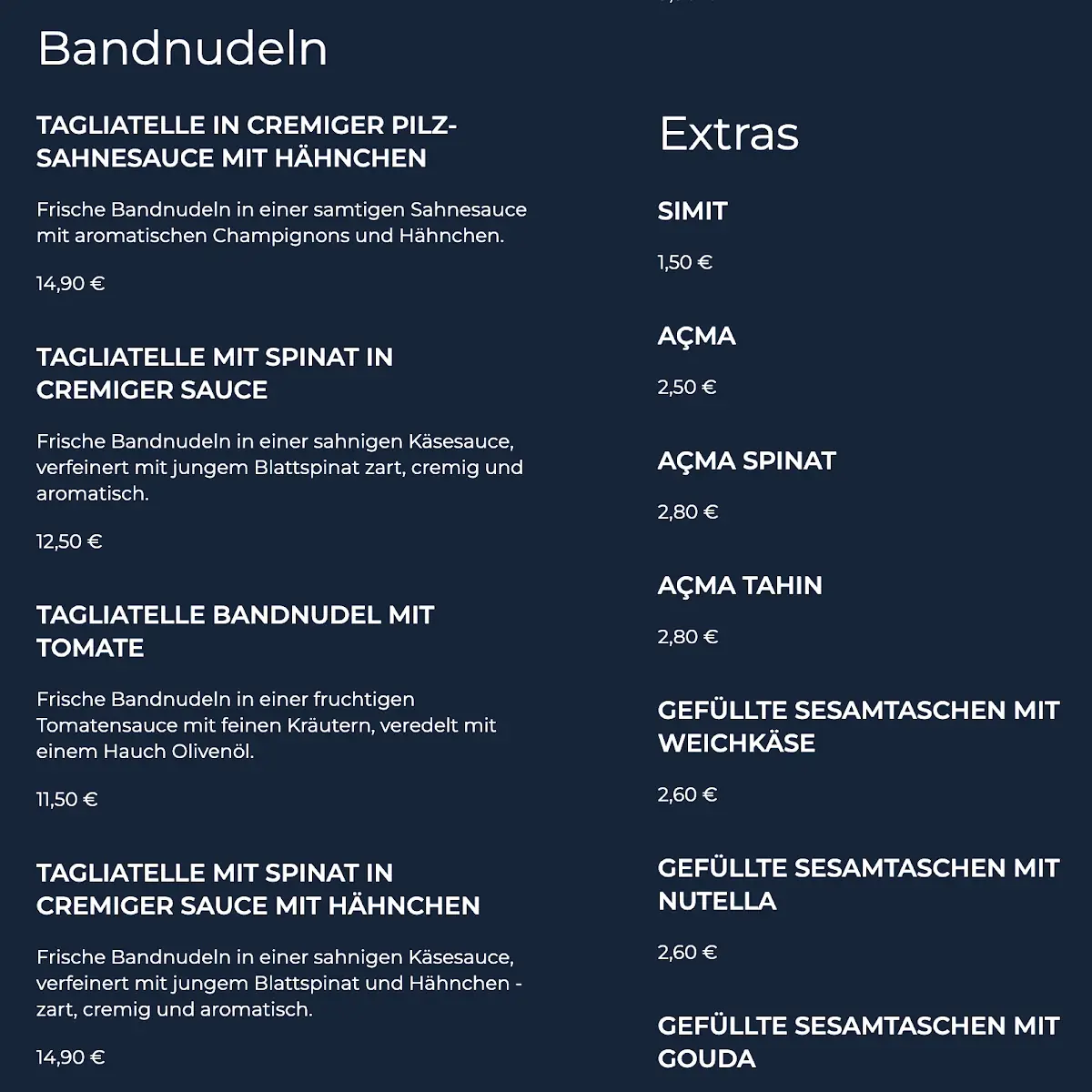 Speisekarte photo 1