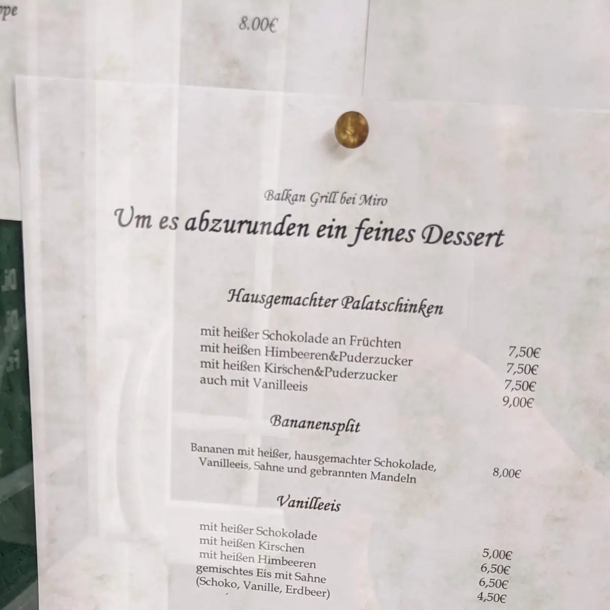 Speisekarte photo 1
