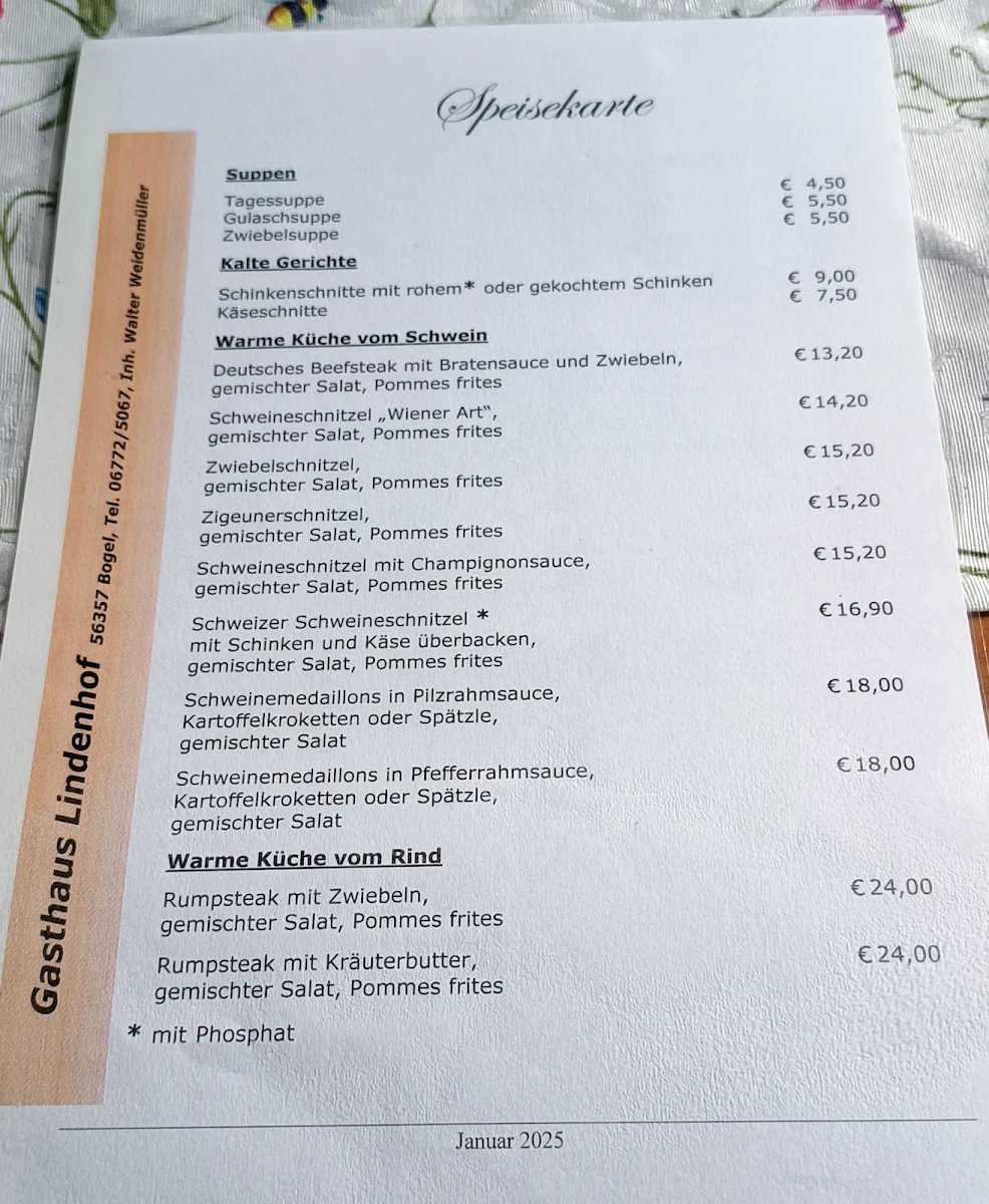 Speisekarte photo 1