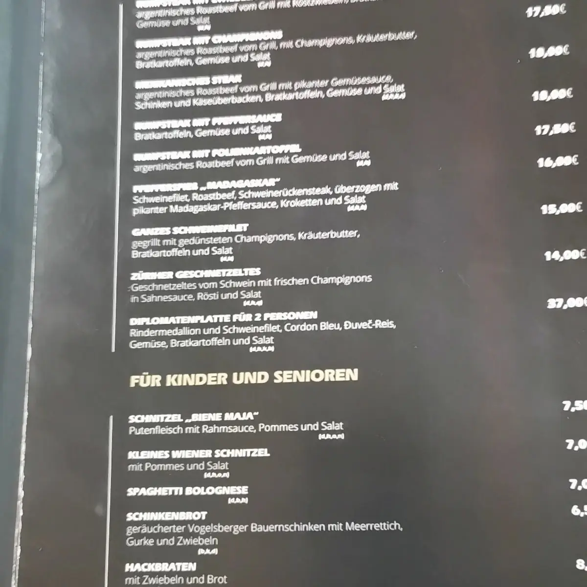 Speisekarte photo 4