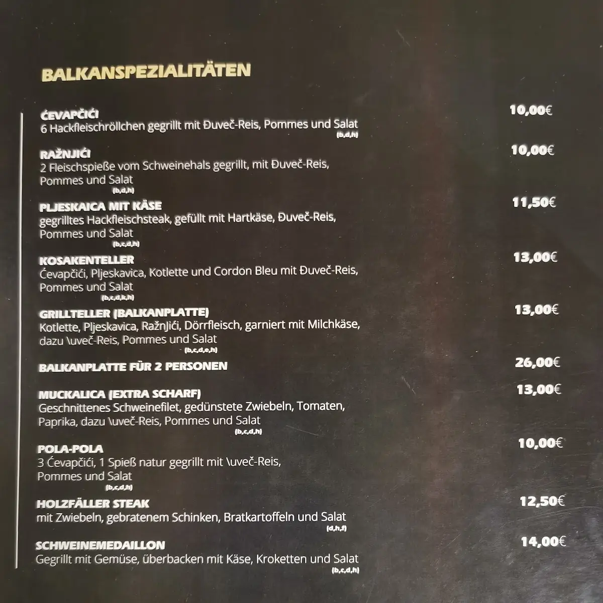 Speisekarte photo 6