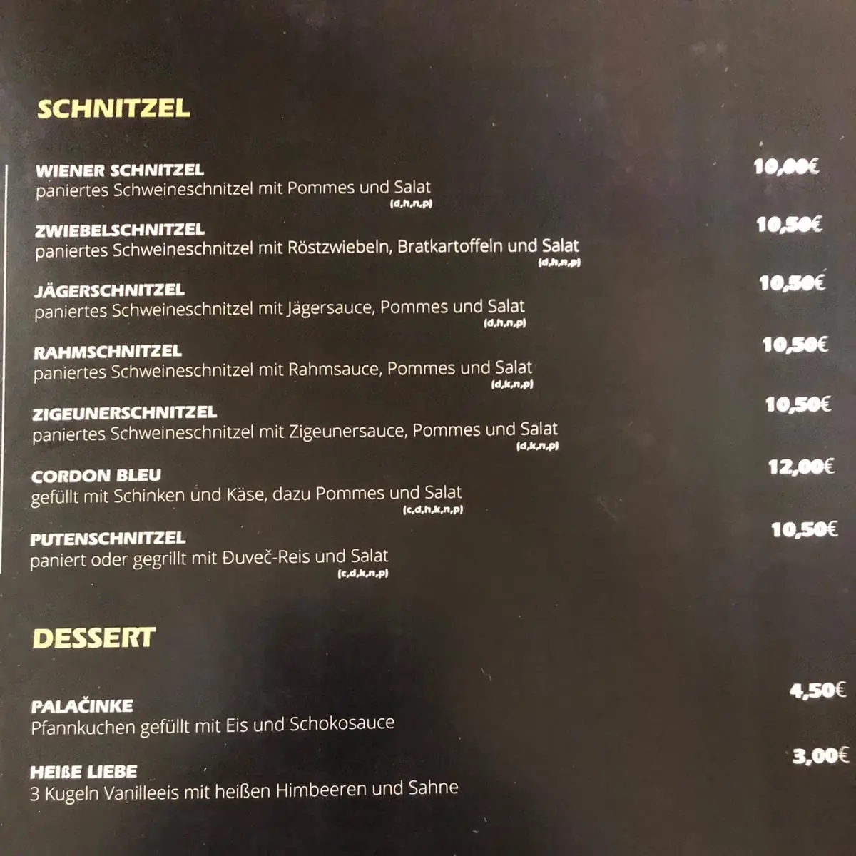 Speisekarte photo 8