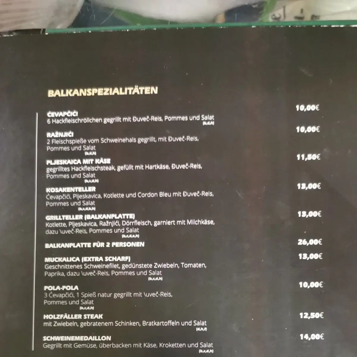 Speisekarte photo 9