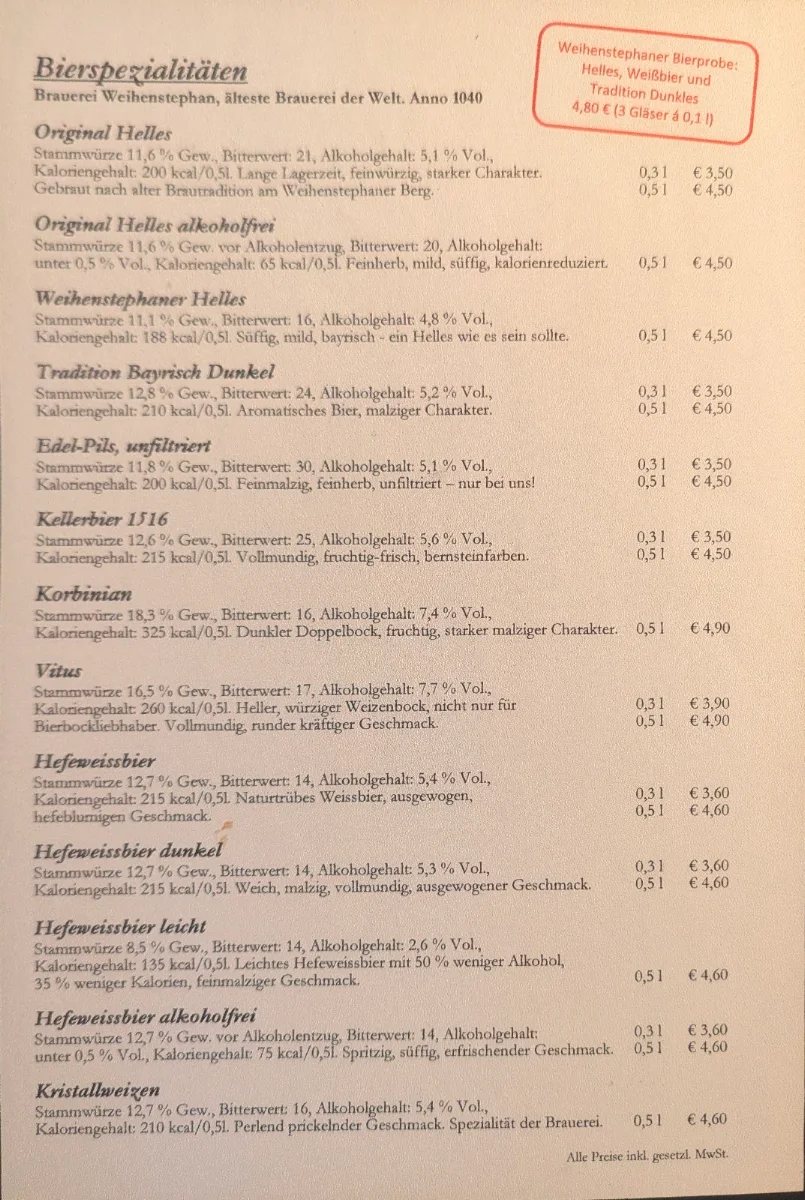 Speisekarte photo 3