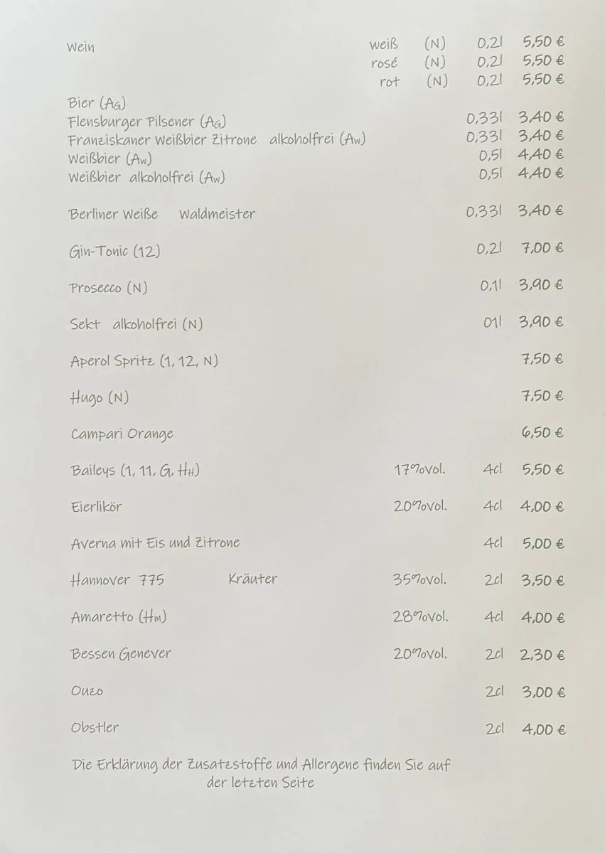 Speisekarte, Schönes & Cafe Am Markt