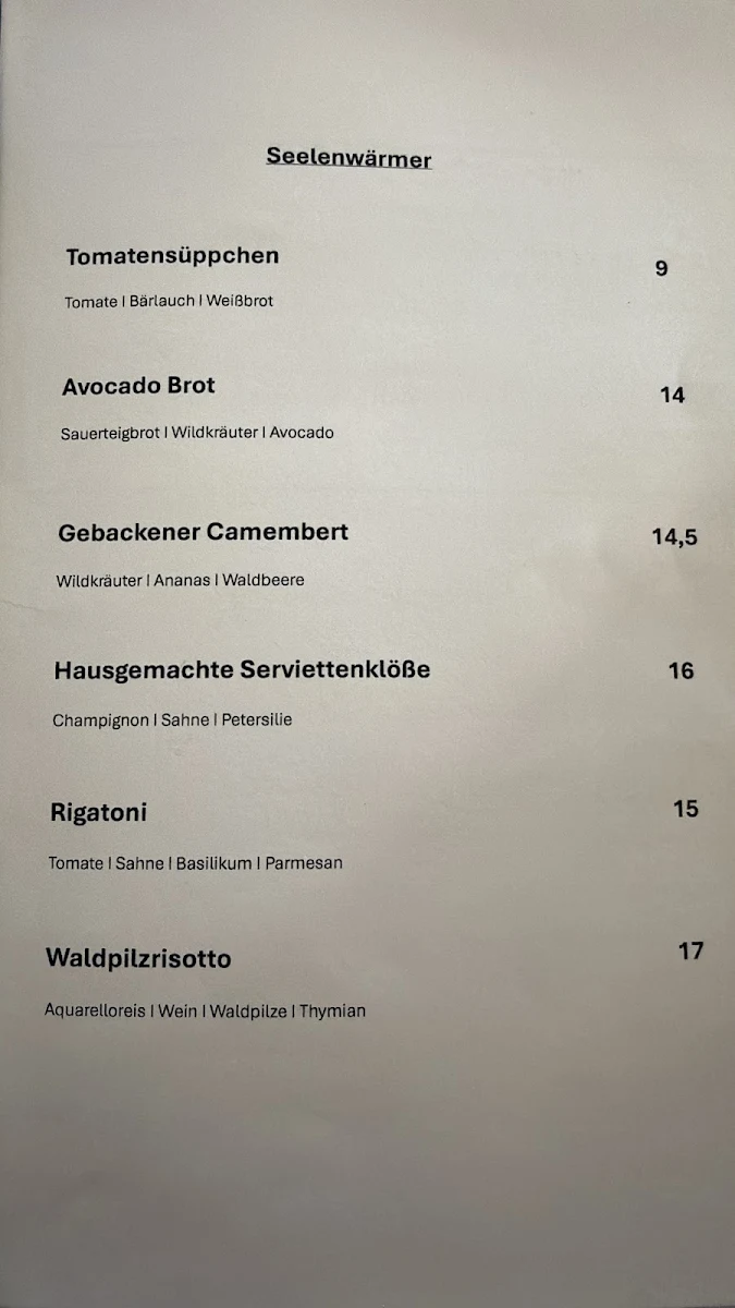 Speisekarte photo 1