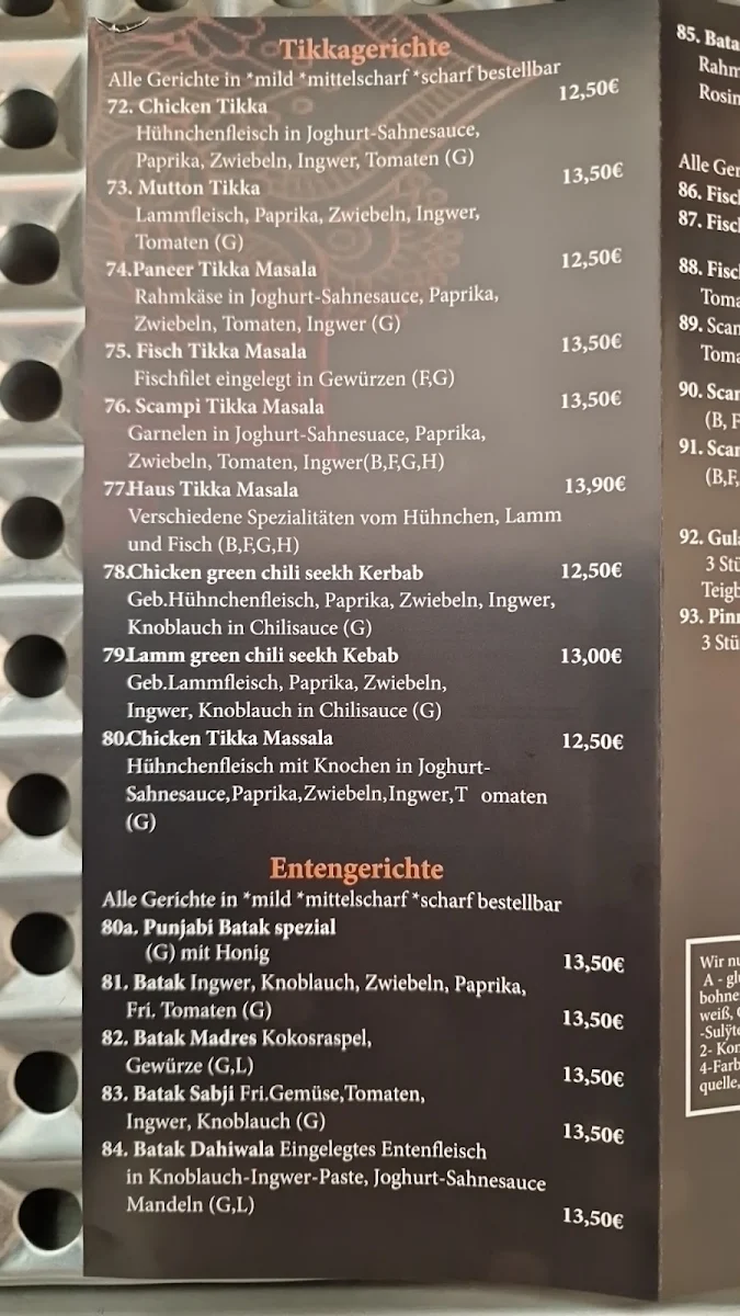 Speisekarte photo 2