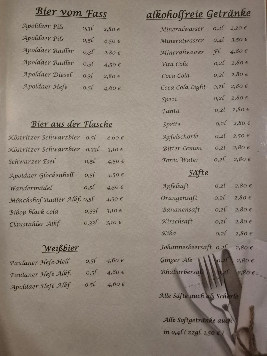 Speisekarte photo 2