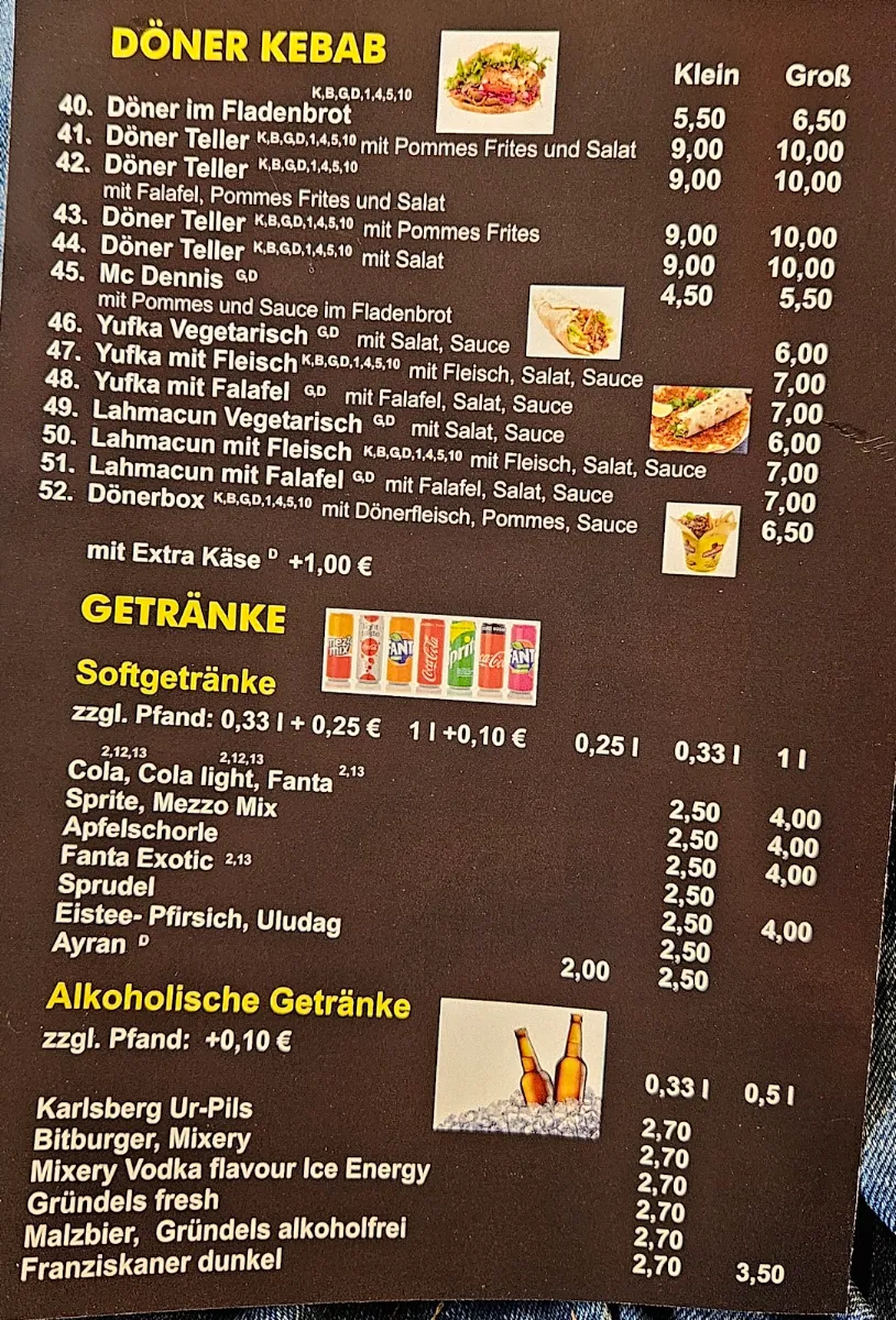Speisekarte photo 3