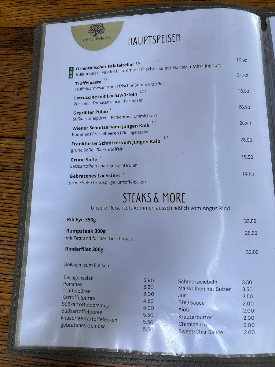 Speisekarte photo 2