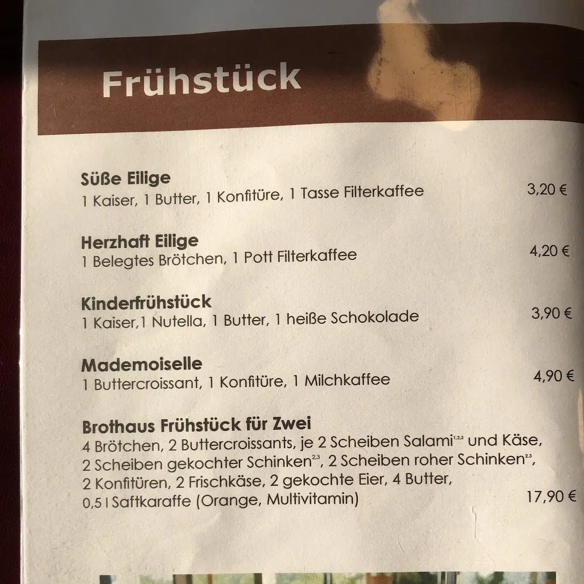 Speisekarte photo 5