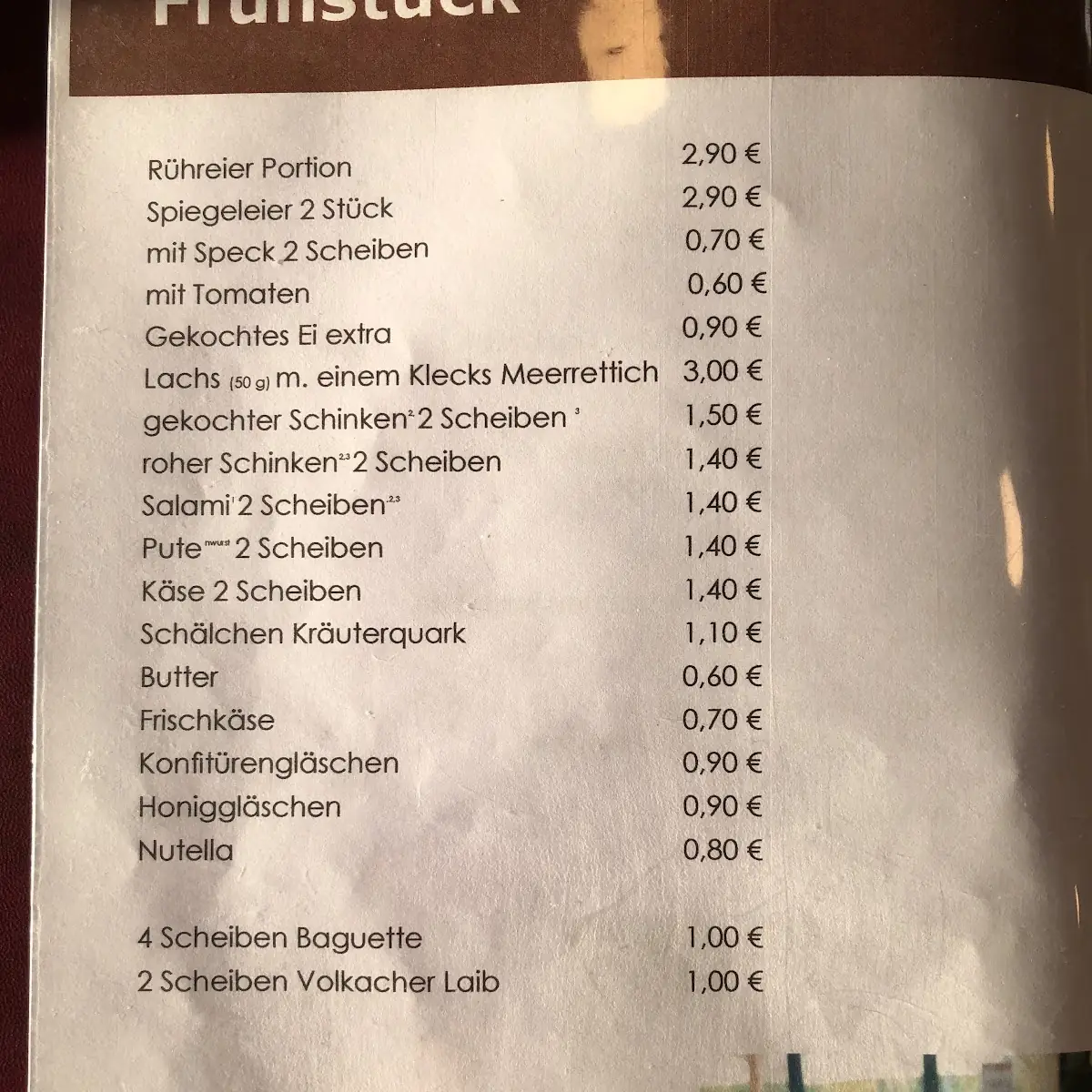 Speisekarte photo 8