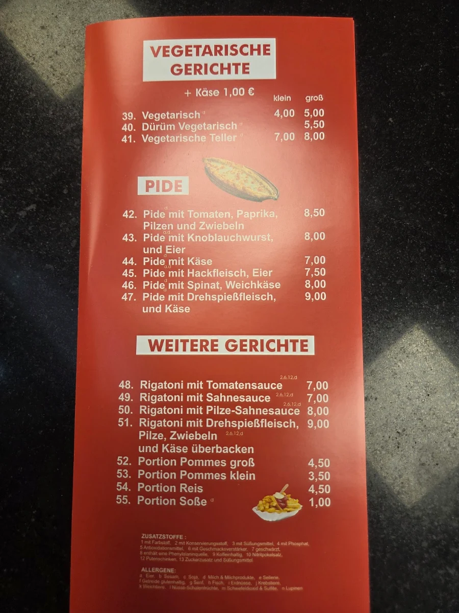 Speisekarte photo 3