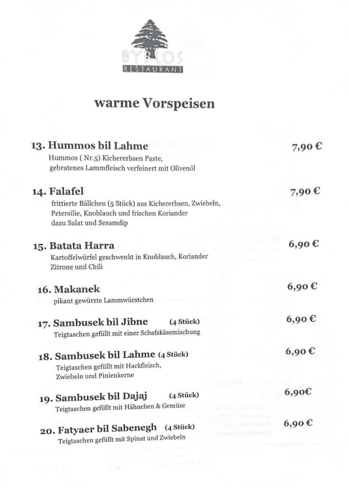 Speisekarte photo 2